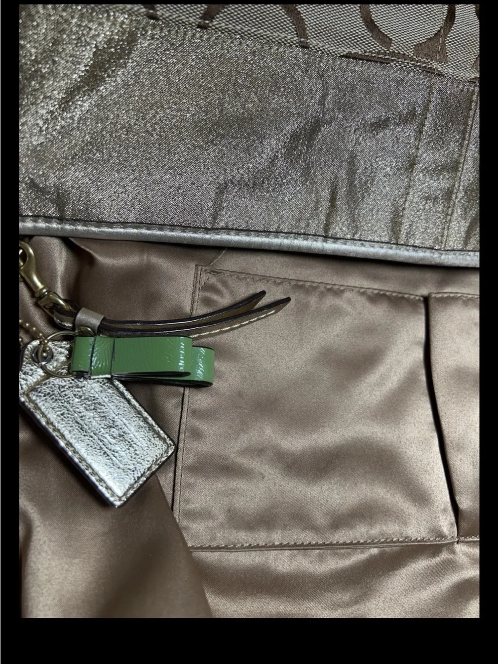 Coach 2008 Limited Edition Chrysanthemum Appliqué Shoulder Bag, Style: (#12200)
